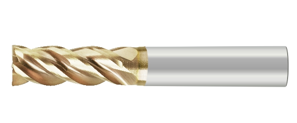 難切削材專用鑽銑刀-長柄型-4刃