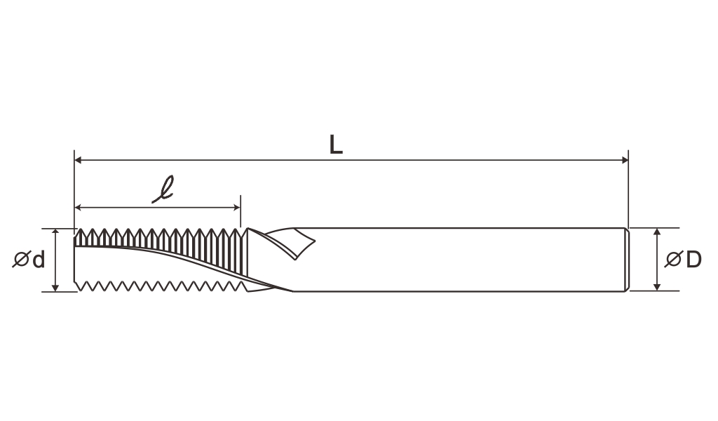 Carbide Thread Milling Tools(Helical Flutes)-UN Metric