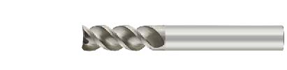 JA5003 鎢鋼圓溝圓鼻銑刀(鋁用)-50°-3刃