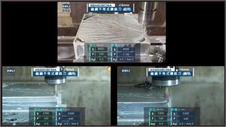 DBLI德倍利-鎢鋼不等式鑽銑刀-抗震型